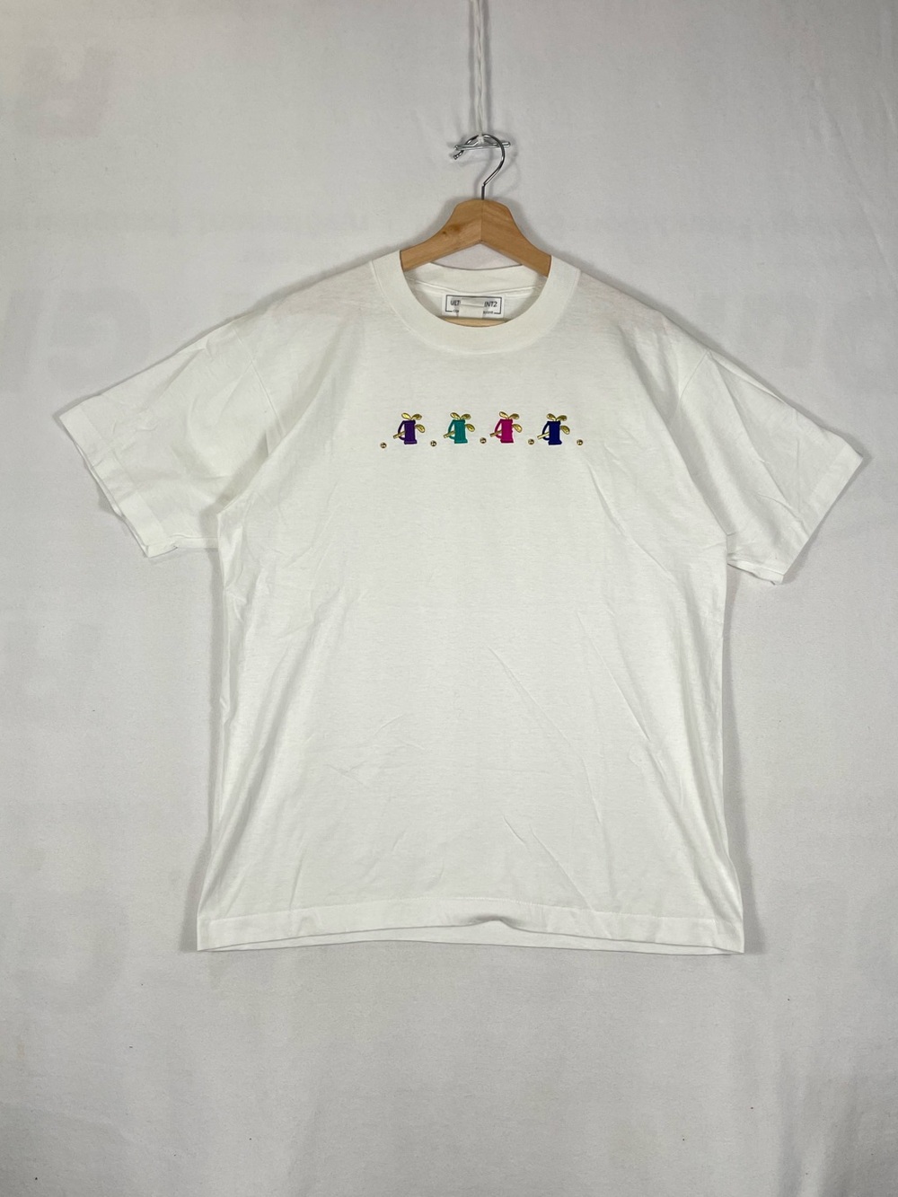 Vtg Golf Bag Embellished Embroidered T shirt Made In USA Sz L HOLE